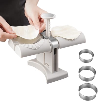 Automatische dubbele knoedelmaker - Rvs deegzakvorm voor ravioli en dumplings