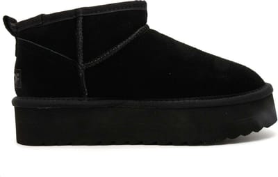 Colors of California Boots - Suede Platform Laarzen - Zwart - Maat 41
