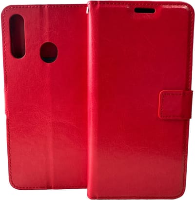 Portemonnee Book Case Hoesje Geschikt voor: Samsung Galaxy A10s - Rood