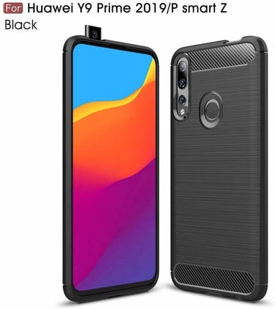 Hoesje Geschikt voor Huawei P Smart Z Hoesje Brushed TPU - Matt Zwart