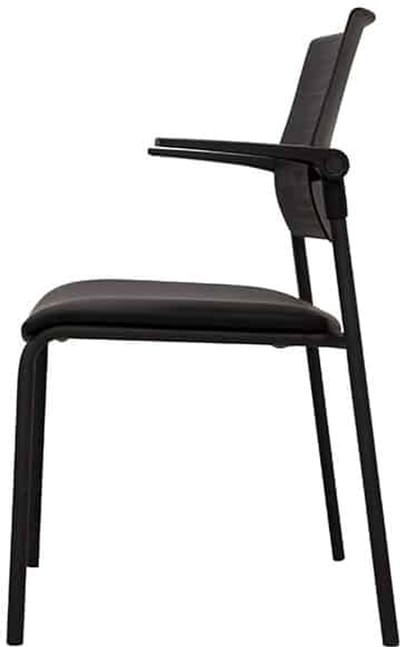 Conferentiestoel Serie 118 met blauwe pu zitting