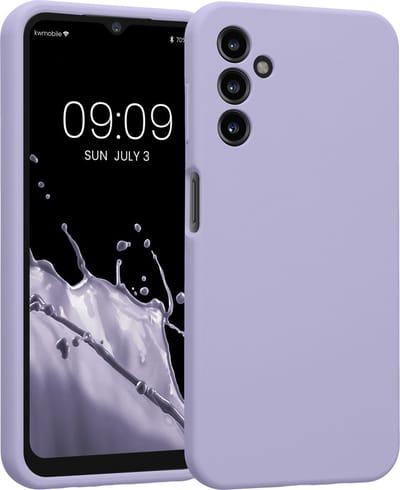 kwmobile telefoonhoesje geschikt voor Samsung Galaxy A14 5G - TPU backcover met siliconen coating - Smartphone case in lavendel