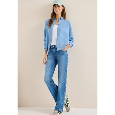 Gekleurde spijkerblouse