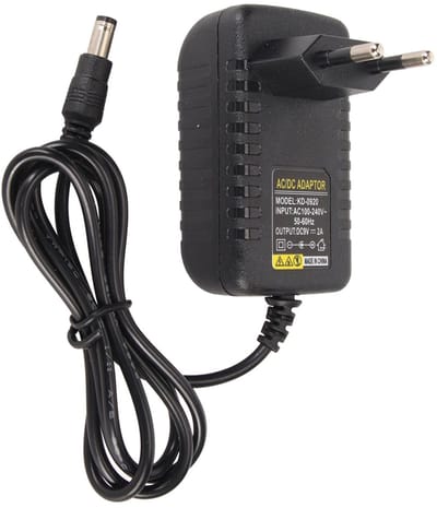 Allecto - 9V AC Adapter - Voeding Oplader - Plug-and-Play - Compact - Geschikt voor Label Makers - EU-stekker - Zwart