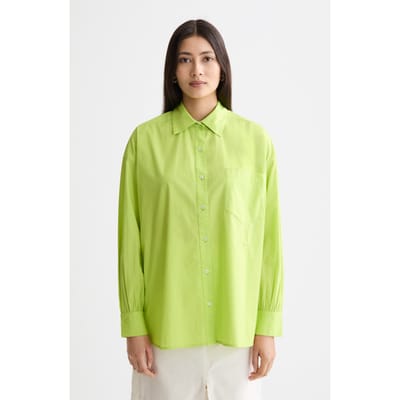 Scotch & Soda Embroidered Girlfriend Shirt Green Glow Taglia: 34 | Magliette intime Outlet | Donna | Verde