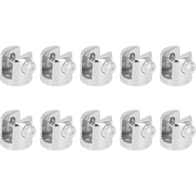 10pcs Pince de Fixation de Plaque de Verre Alliage de Zinc Clip de Fixation de Panneau pour Verre 6‑8mm Panneaux en Bois