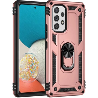 Schokbestendige Armor Case Voor Samsung Galaxy A33 A53 A73 A52 A12 A13 A42 A55 A35 A54 A51 A50 A32 A21s A71 A22 A41 Metalen Ring Cover Samsung A71