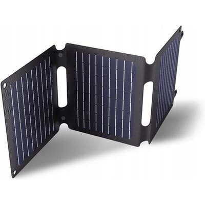 Trust Zuny 20W Draagbaar Zonnepaneel – Mobiele Solar oplader voor Smartphone, Tablet & Powerbank - Zwart