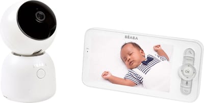 Béaba Zen Night Light Babyfoon met camera en app - Baby Monitor - Baby camera met Nachtlampje - 360° Camera - Wit