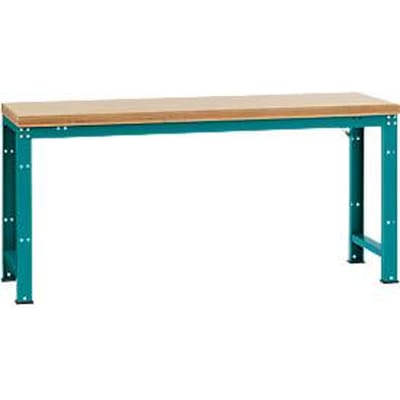 Manuflex werkbank Profi standaard, Tafelblad multiplex B 2000 x D 700, waterblauw