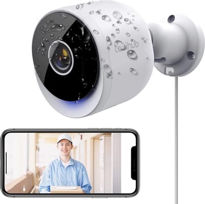 Laxihub O2 WiFi Beveiligingscamera 3MP - Buitencamera - Ultra HD 2K - Nachtvisie - AI Bewegingsdetectie - Alexa & Google - Zonedetectie
