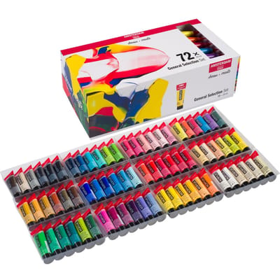 Amsterdam Standard Series acrylverf algemene selectie set | 72 × 20 ml