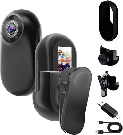 Compacte Mini Bodycam 1080P – Magnetisch & Clip-On – Action Cam voor Reizen, Sport & Huisdieren