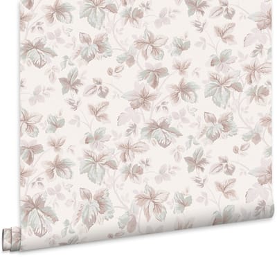 Laura Ashley Autumn Leaves Behang - Bloemen - 10mx52cm - Beige