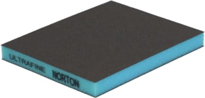 Schuurspons Dubbelzijdig met foam - Grofte 6000/1000 - Blauw Ultra Fijn - per 10 stuks - Schuurblok