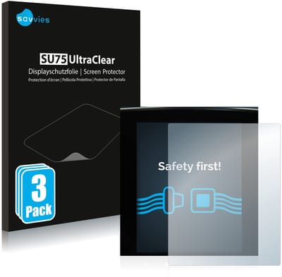 Savvies - Screenprotector voor Renault Megane 4 2020 Multimedia Easy 9.3" - Folie Beschermfolie transparant 3 Stuks