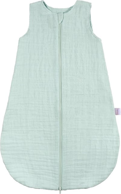 Babyzomerslaapzak - Lichte slaapzak - Comfortabel slapen - Ademend katoen - 60 cm - Munt