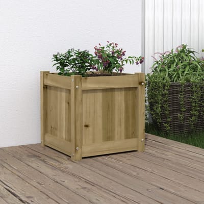 vidaXL - Plantenbak - 40x40x40 - cm - geïmpregneerd - grenenhout