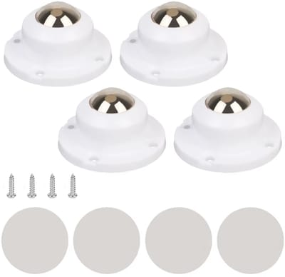 Actie4you® - Zelfklevende wielen - Meubelwielen – Zwenkwielen – Universeel – 100KG Draagkracht - Verschuiven van meubels - WIT (SET VAN 4)