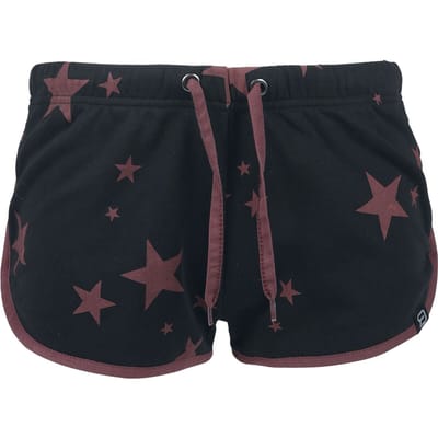 R.E.D. by EMP Shorts - Shorts met sterren - M tot XXL - voor Vrouwen - zwart