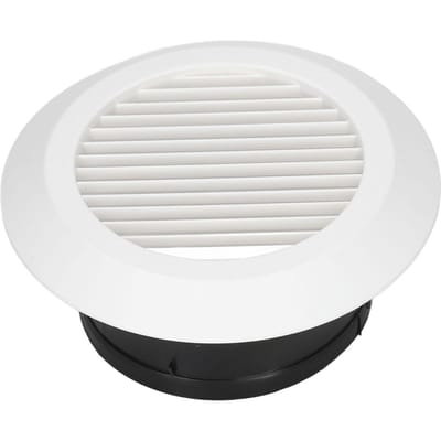 Grille de ventilation ronde ABS à persiennes pour soffite pour salle de bain, bureau, cuisine, ventilation 4 pouces 6 Inch