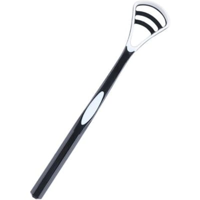Draagbare Tongcoatingreiniger voor Volwassenen, Tongcoatingborstel voor het Verwijderen van Slechte Adem, Unisex Tongcoatingreinigingsgereedschap zwart
