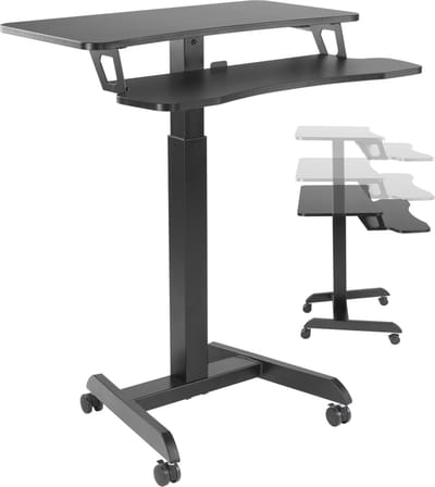 Bureau zit sta laptoptafel - verrijdbaar - hoogte verstelbaar