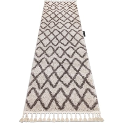 Kleden Rugsx Tapijt, Vloerbekleding BERBER BENI crème - voor 80x300 cm
