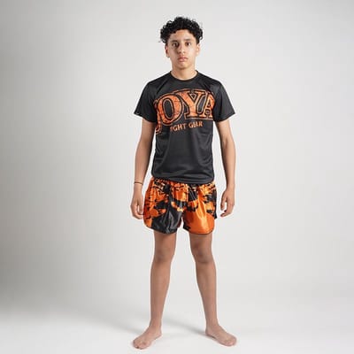 Joya T-Shirt Splash - Junior - Zwart met groen - 140