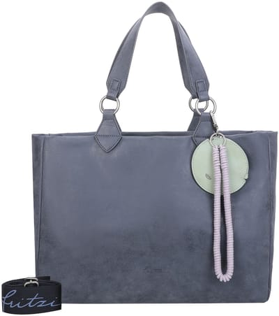Fritzi aus Preußen Schoudertas Izzy Vintage Shoulder Bag True Blue Donkerblauw