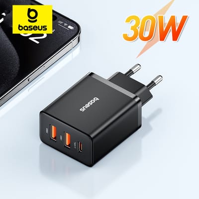 Baseus 30W USB-oplader QC PD3.0 Type C PD Snel opladen Snelle telefoonoplader voor iPhone 17 16 15 14 13 12 Pro Max Xiaomi Samsung