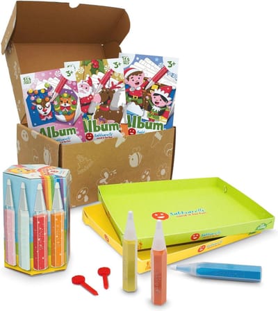 Creatieve Knutselset - DIY Kerstdecoraties met Zand voor Kinderen 3+
