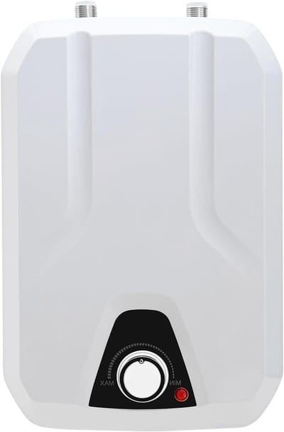 Onderbouwwaterverwarmer - Doorstroomverwarmer Boiler - Direct Warm Water - Twee Temperatuurmodi - 8 Liter Capaciteit - Wit