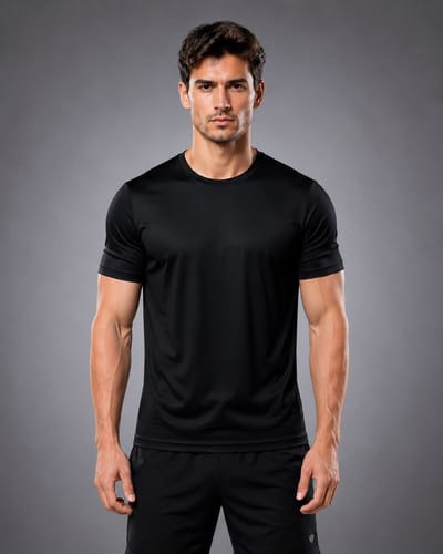 SparkNine Stormcore heren sport t-shirt - sneldrogend & ademend - fitness shirt - XS - zwart - korte mauwen - training, rennen, casual dragen