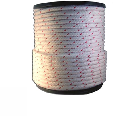 SCHOOTLIJN 10MM WIT-ROOD 80MTR