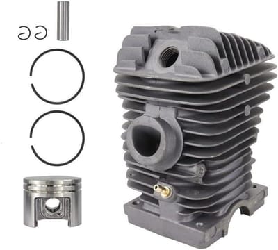 Kettingzaag Cilinder Zuiger Set - Onderdelen Kettingzaag - Motor Onderhoud - 42.5mm Diameter - 5 stuks - Metaal