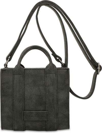 Fritzi aus Preußen Schoudertas Handtas Fritzi Square Vintage Crossbody Bag Black Idol Zwart