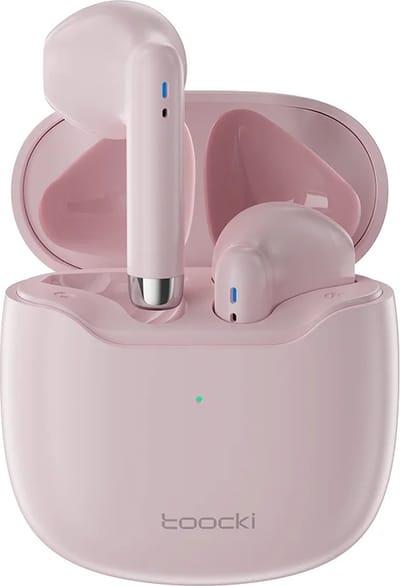 DrPhone Toocki V2 - Bluetooth 5.3 Oordopjes - Draadloze HiFi Stereo Hoofdtelefoon met Microfoon, Touchbediening en Lange Batterijduur