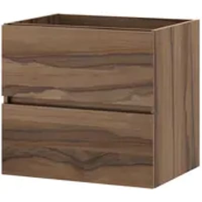 Tiger Wastafelonderkast Condo 60cm - Walnoot Mat - Met 2 Lades