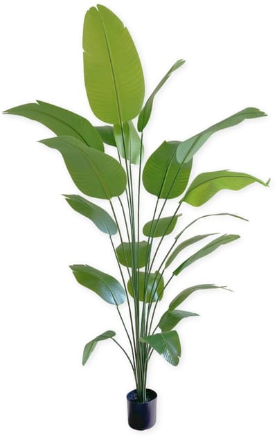 Bananen Kunstplant 210 cm | Bananenboom Kunstplant | Kunstplanten voor Binnen | Grote Kunstplant | Kunst Bananenplant