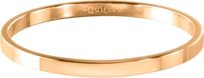 Quiges Stapelring Dames - Vulring Glans - RVS Roségoudkleurig - Maat 19 - Hoogte 2mm