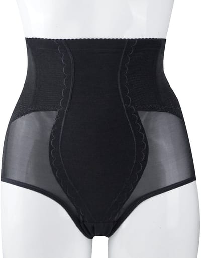 Dames corrigerende slip Art.739 van J&C hoge taille Zwart - shapewear ondergoed - maat XXL