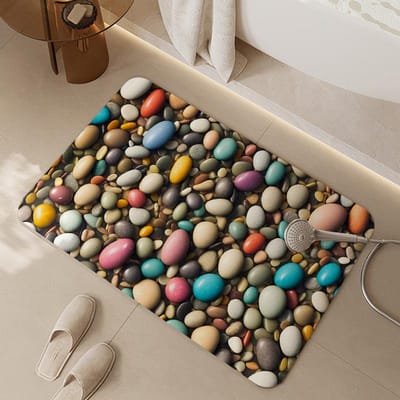 Badkamervloermat Badkamer Toilet Vloermat Deur Entree Mat Tapijt Toilet Absorberend Antislip Deurmat 40 * 60CM