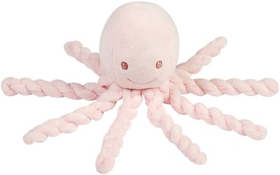 Nattou Lapidou Knuffel Octopus - 22 cm - Roze