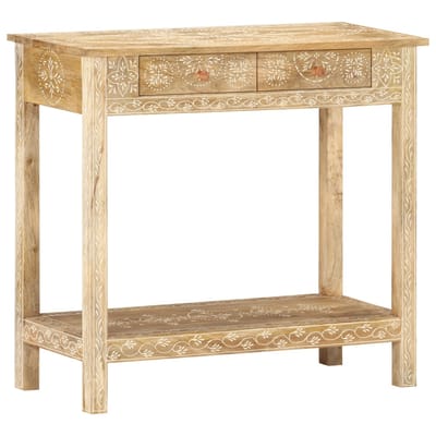 vidaXL - Wandtafel - 80x35x74 - cm - massief - mangohout