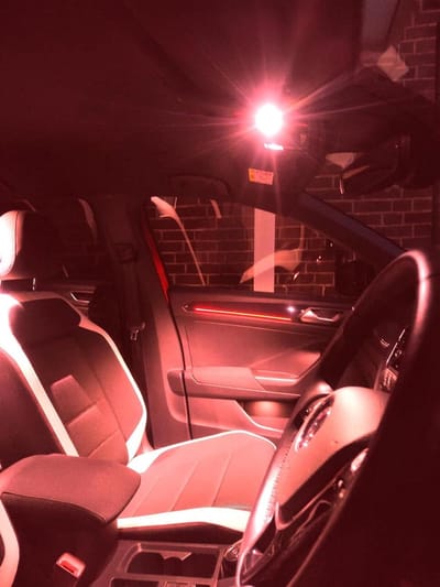 Onwomania Interieurverlichtingsset compatibel met Audi TT 8J / TT S/TT RS/binnenverlichting/rood 8 stuks