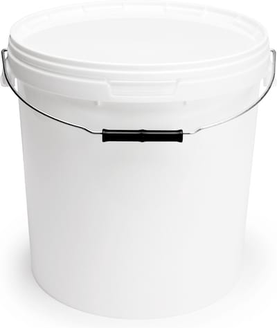 1x Garronda Emmer Met Deksel - 20 L - Verpakkingsemmer - Emmertje - Rond - Wit GD-PL-BIS-Whit