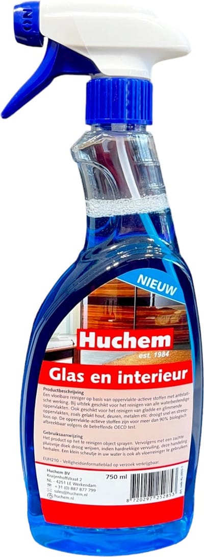 Glasschoon Glas- & Interieurreiniger Spray 750 ml – Streeploos & Multifunctioneel