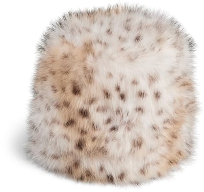 Hoed Pieces 17164416 PLUSH-CLOUD DANCER LEOPARD