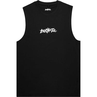 Bucketz Ball Park Sleeveless T-shirt Zwart